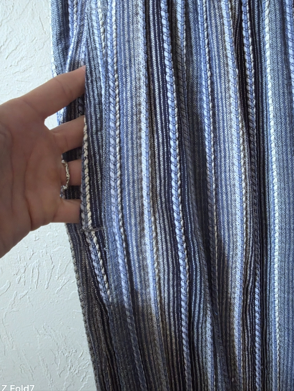 Free People Days End Indigo Stripe Pant M - Picture 5 of 7